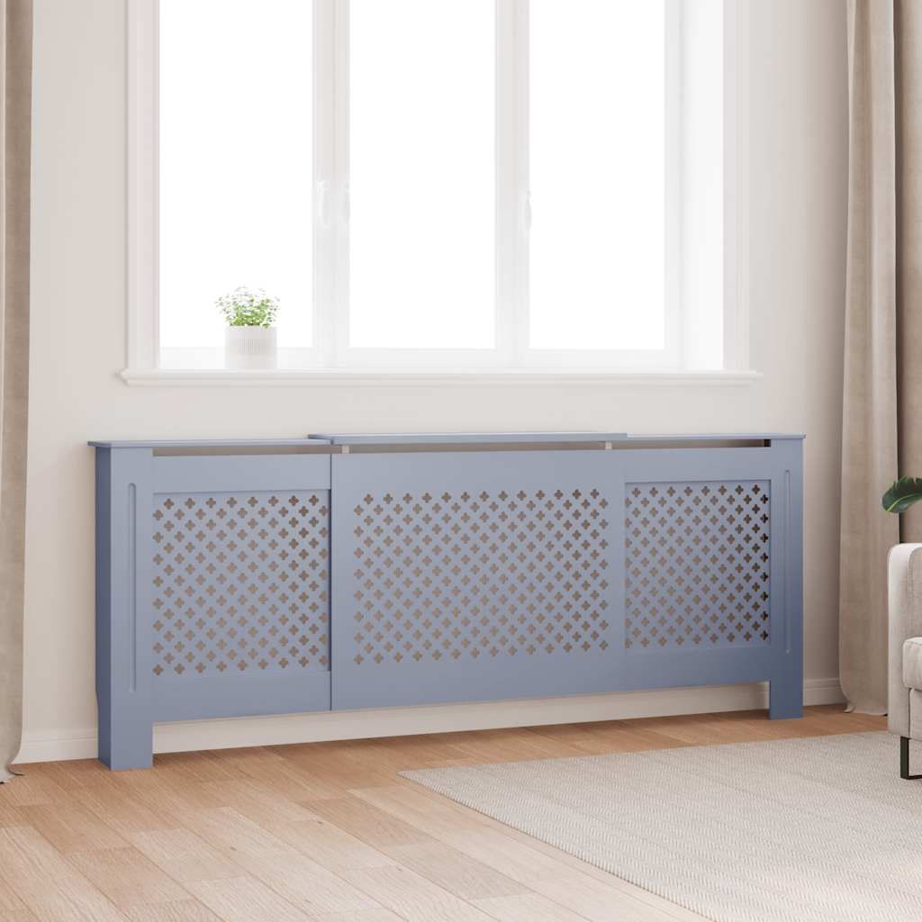 MDF Heizkörperverkleidung Grau 205 cm