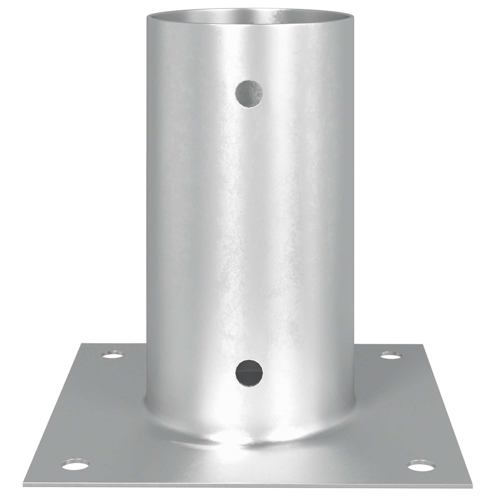 runder Bodenanker 4 pcs Silber 15 x 15 x 15 cm Metall