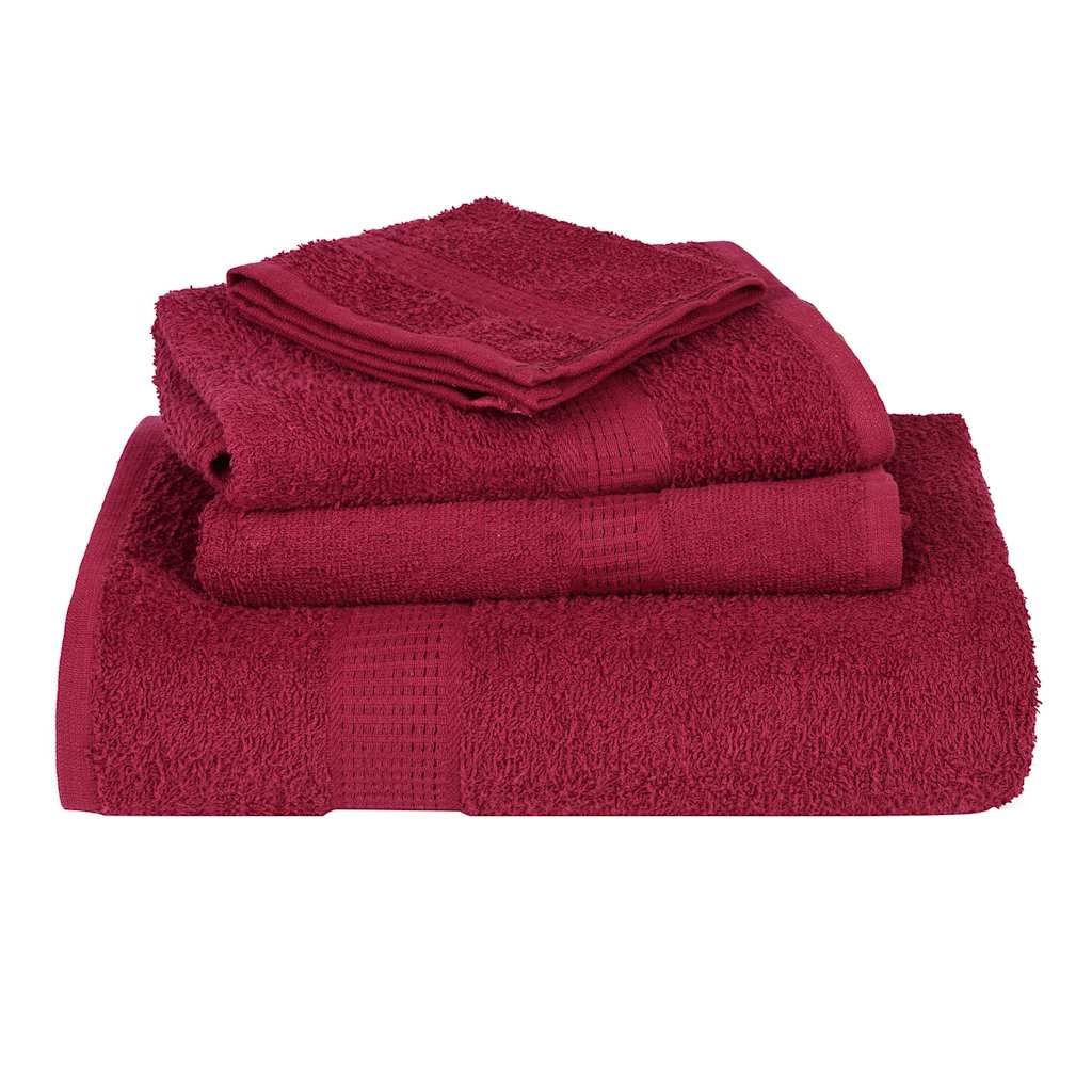 Waschtücher FROGN 2 Stk. Bordeaux 30x30 cm 360 g/m²
