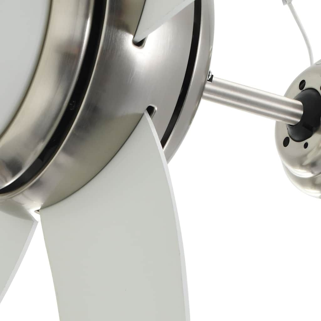 Dekorativer Deckenventilator mit Beleuchtung 128 cm Weiß