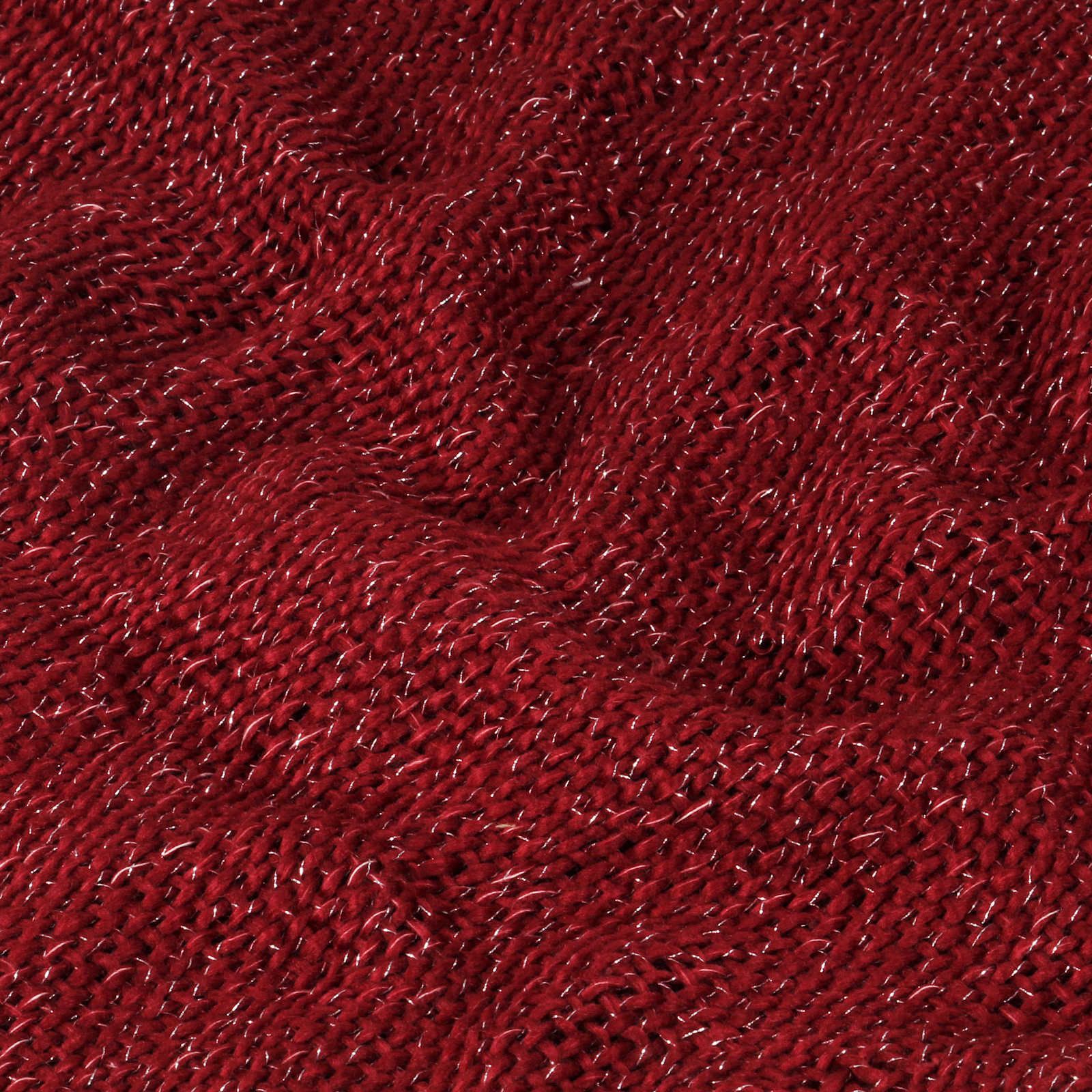 Decke Bordeauxrot 220 x 250 cm Polyester