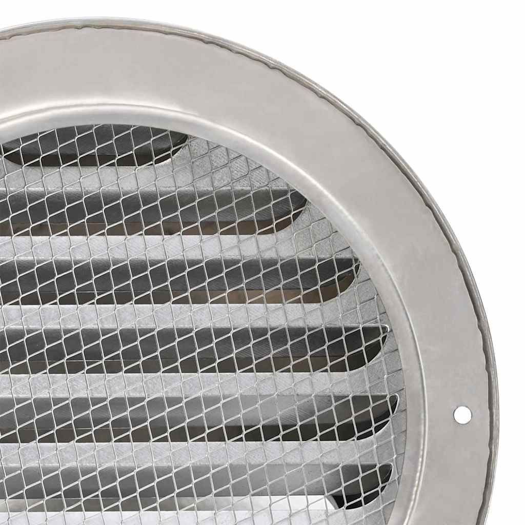 Lüftungsgitter 8 Stk. Silber 150 mm Edelstahl