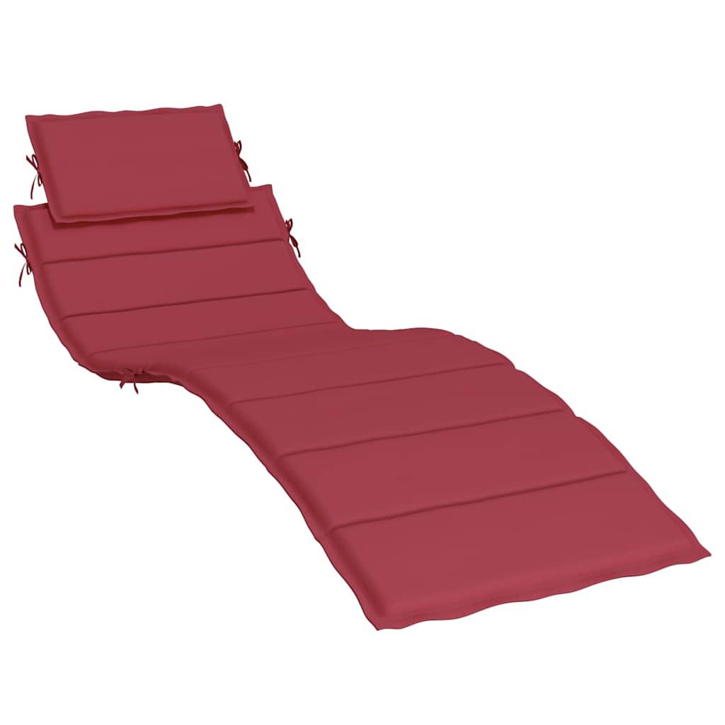 Sonnenliegen-Auflage Weinrot 186x58x4 cm Oxford-Gewebe
