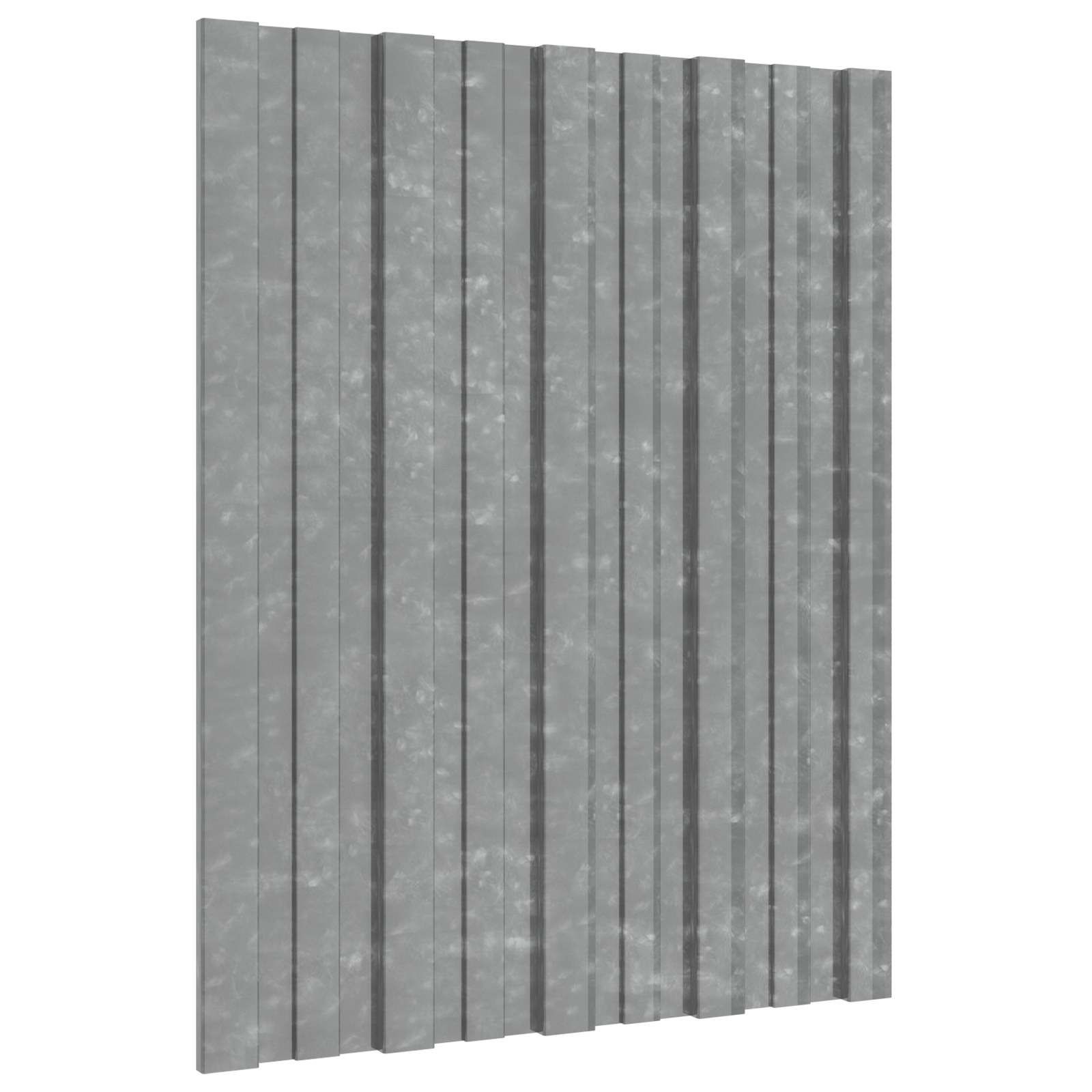 Dachpaneel 36 Stk. Silber 60 x 45 cm Verzinkter Stahl