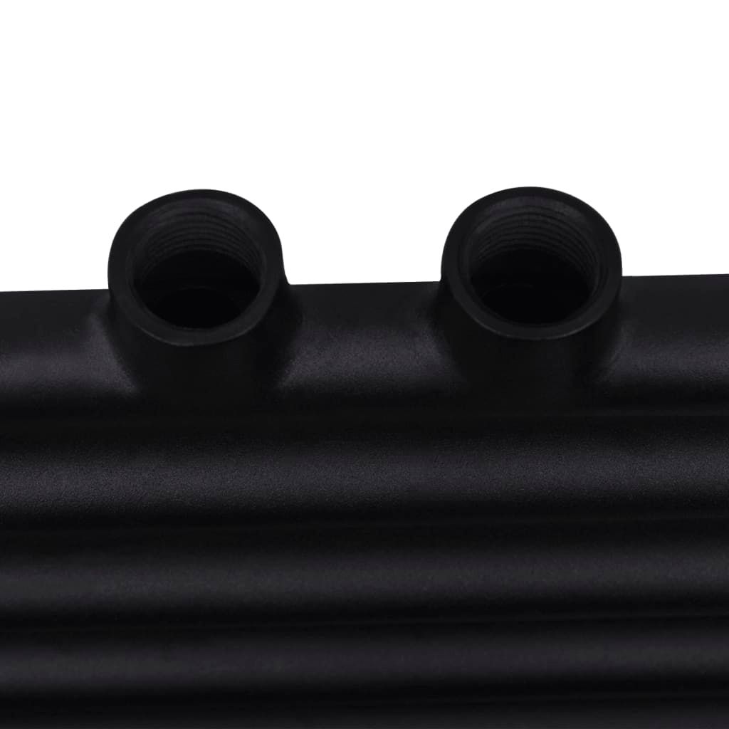 Handtuchheizkörper Warmwasser Gerade Schwarz 600x764 mm