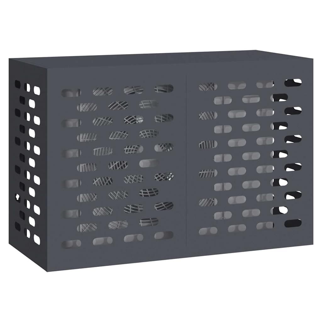 Klimaanlagenabdeckung Anthrazit 90 x 40 x 60 cm Stahl
