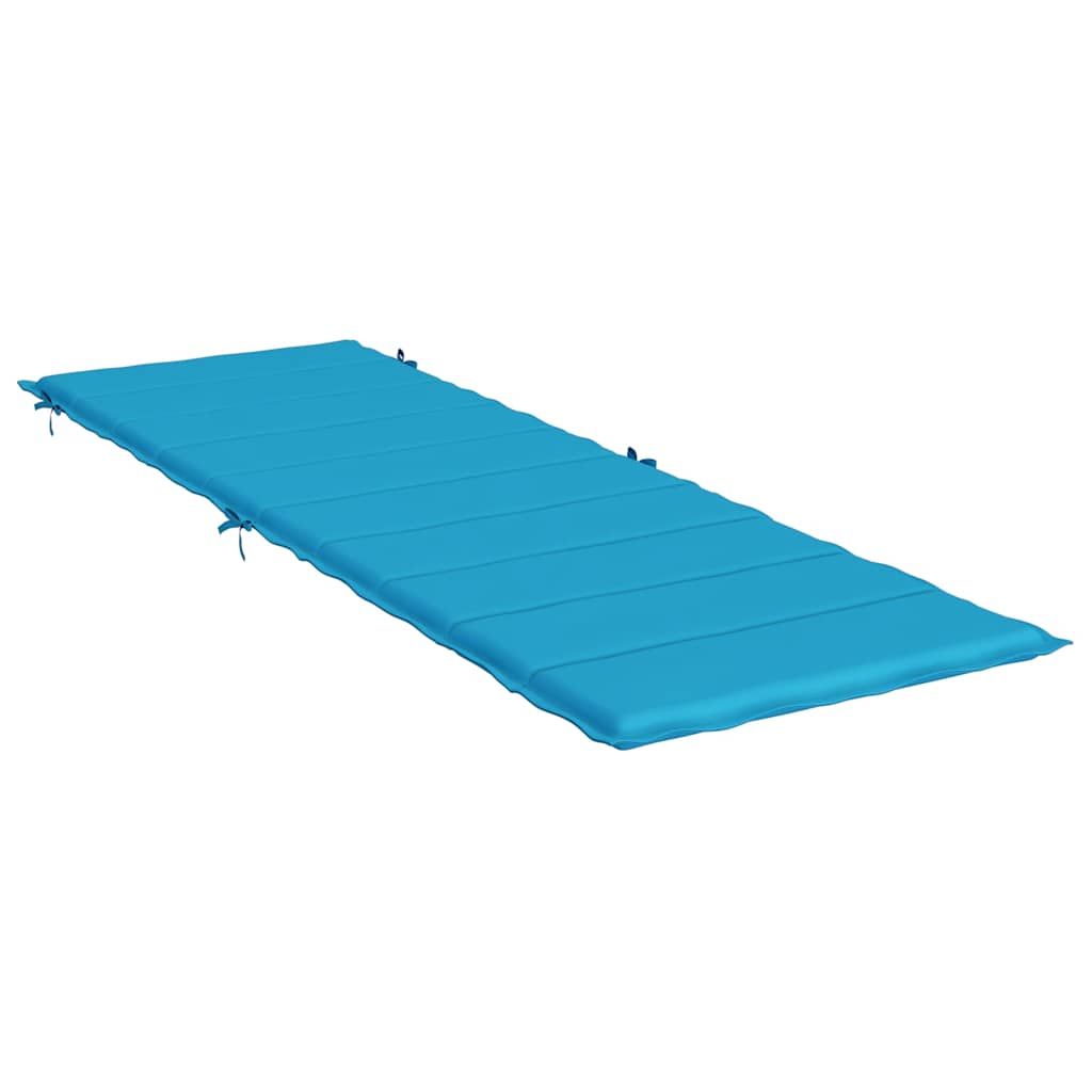 Sonnenliegen-Auflage Blau 186x58x4 cm Oxford-Gewebe
