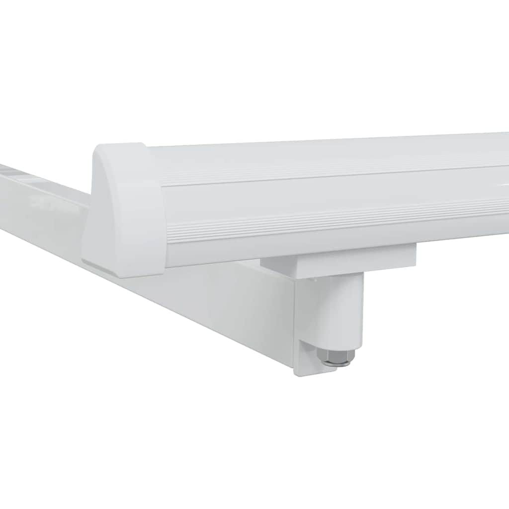 Markisenrahmen Verstellbar Weiß 2,5 x 2 m Stahl
