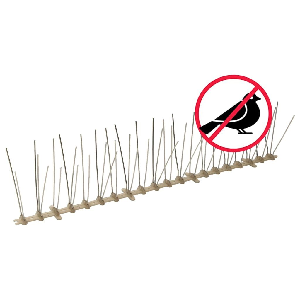 6-tlg. Vogelabwehr-Spikes-Set 3 m Kunststoff 5-reihig