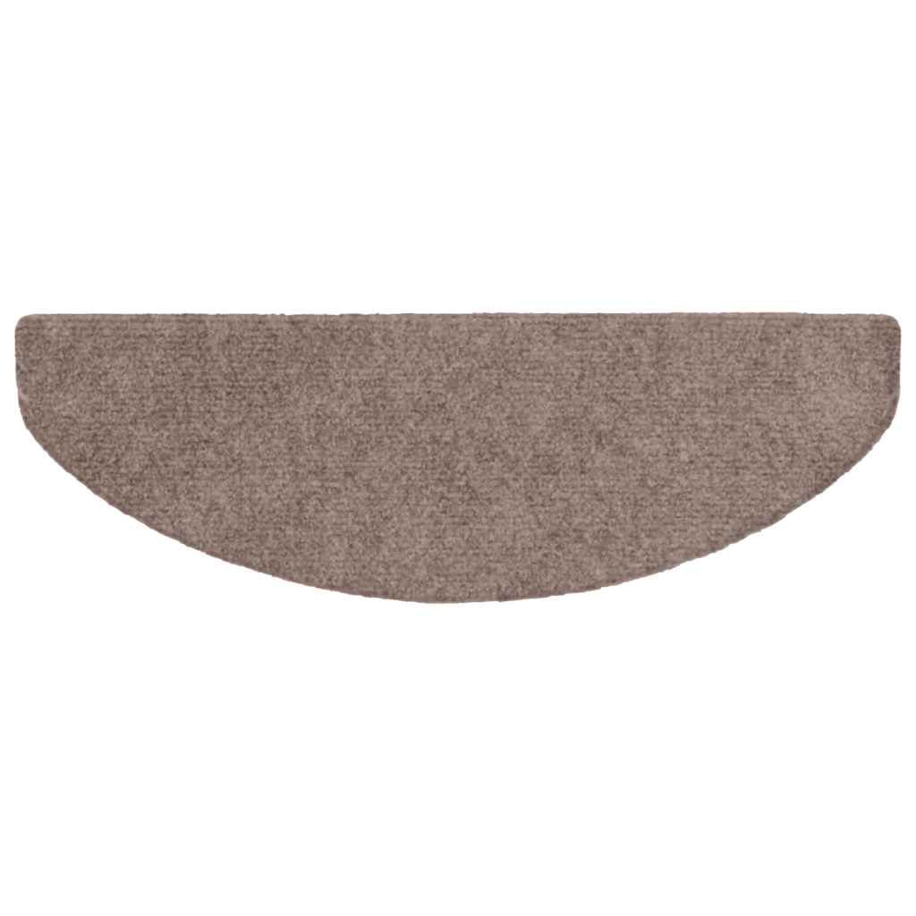 Stufenmatten Selbstklebend 15 Stk. 65x21x4 cm Hellbraun Halbrund Groß
