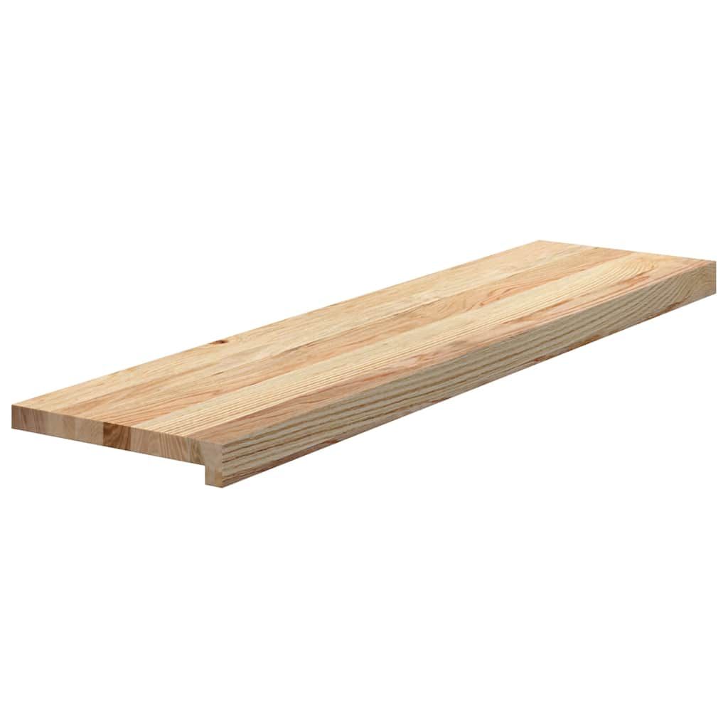 Treppenstufen 4 Stk. Unbehandelt 100x30x2 cm Massivholz Eiche