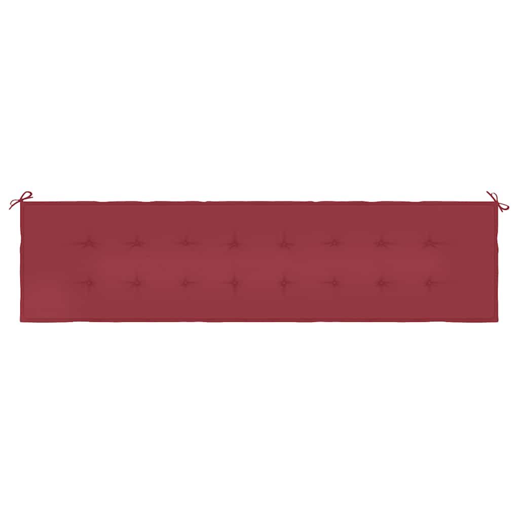 Gartenbank-Auflage Weinrot 200x50x4 cm Oxford-Gewebe