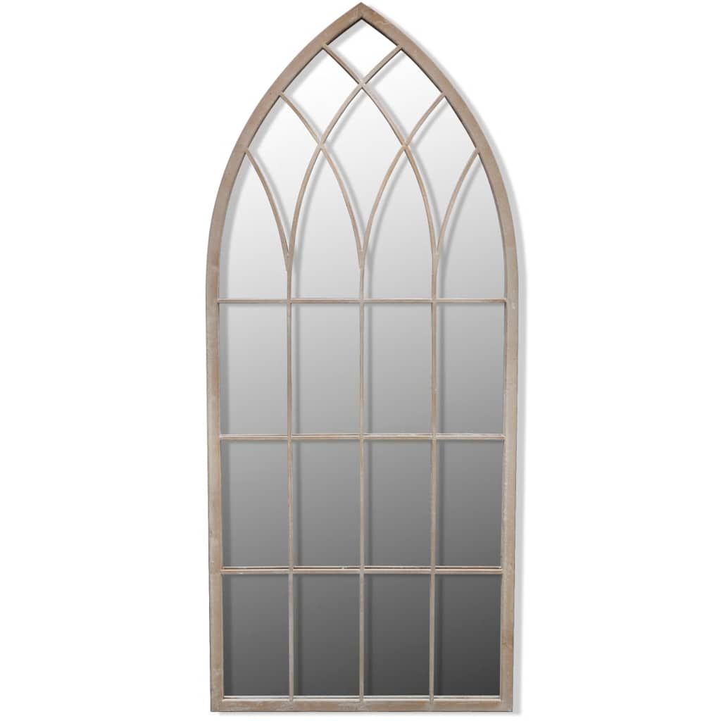 Rustikaler Gartenspiegel Bogen 50×115 cm für Indoor und Outdoor
