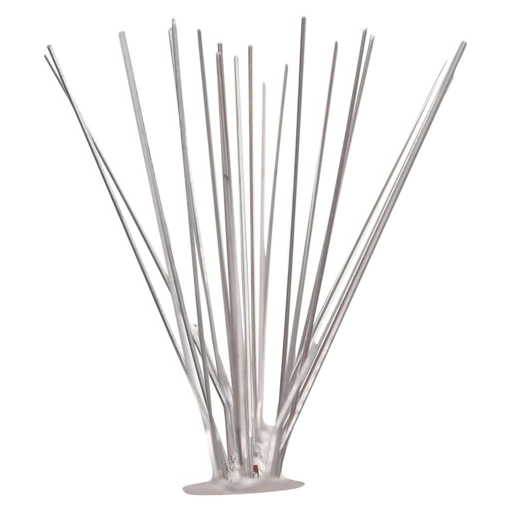 20-tlg. Taubenabwehr Spikes-Set Edelstahl 10 m 5-reihig
