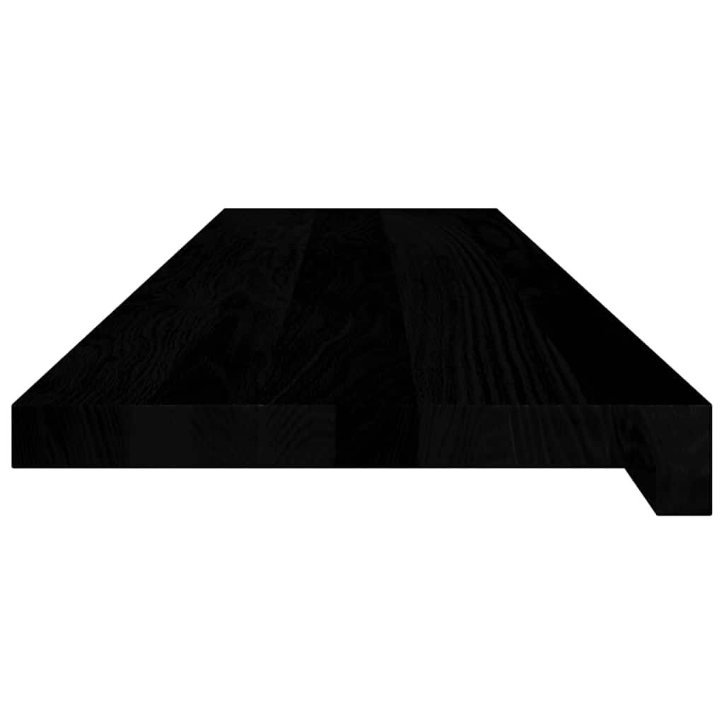 Treppenstufen 8 Stk. Braun-Schwarz 100x30x2 cm Massivholz Eiche