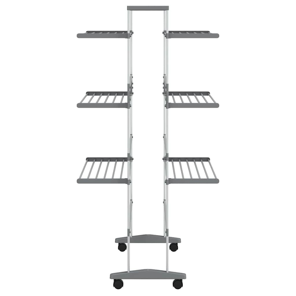 Wäscheständer mit Rollen 89x64x129 cm Aluminium