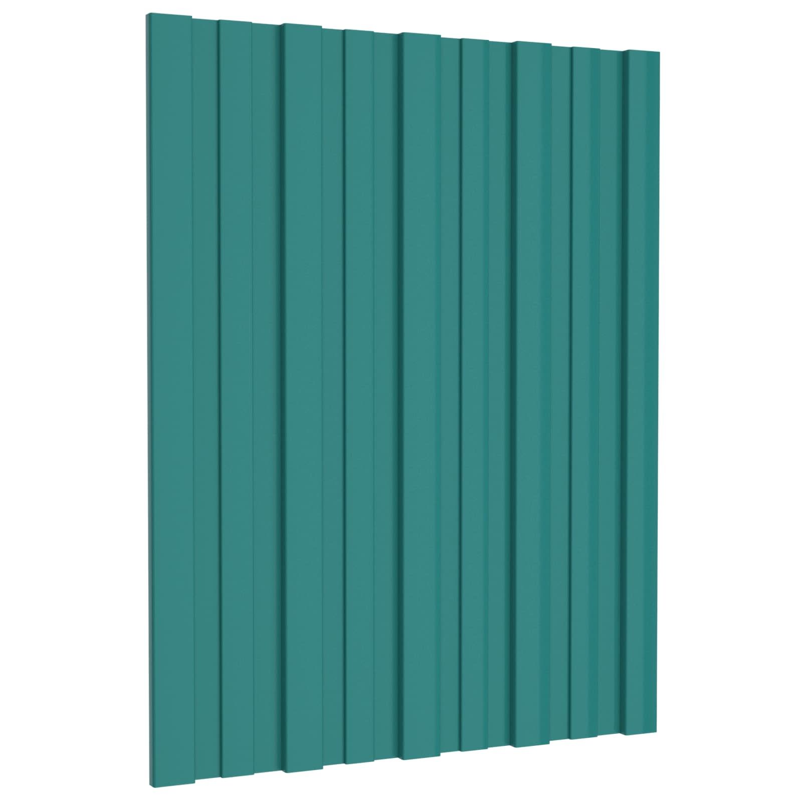 Dachpaneel 36 pcs Grün 60 x 45 cm Verzinkter Stahl