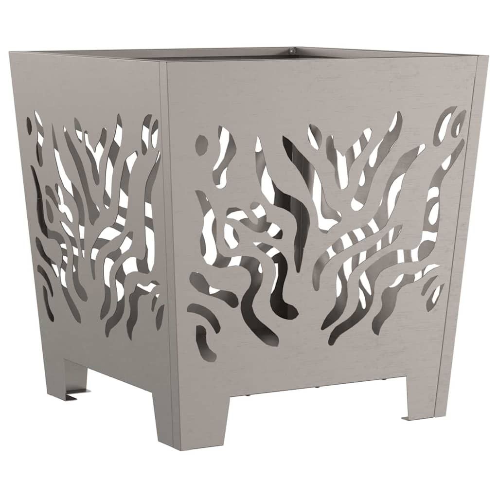 Feuerstelle Braun 40 x 40 x 40 cm Wetterfeststahl