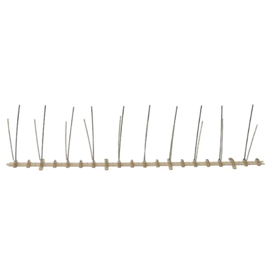 20-tlg. Vogelabwehr-Spikes-Set 10 m Kunststoff 2-reihig