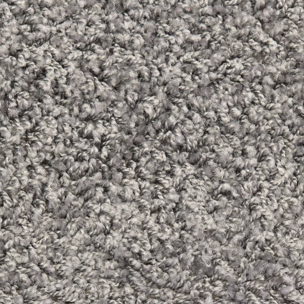 Stufenmatten 15 Stk. 56x17x3 cm Grau Halbrund