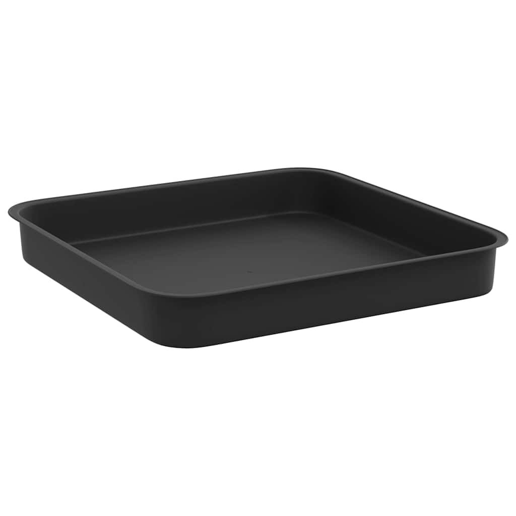 Blumentöpfe 6 stk. Schwarz Kunststoff