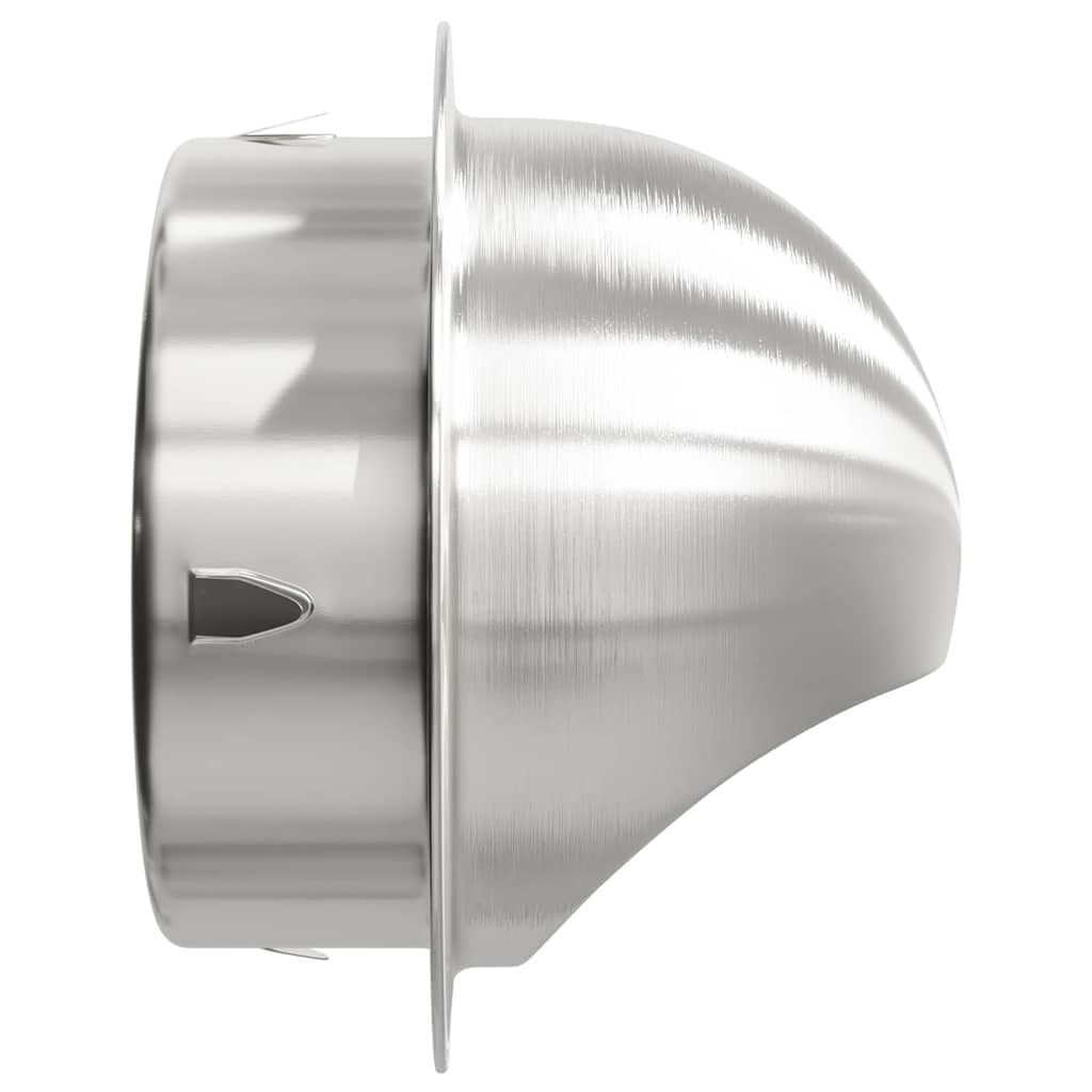 Lüftungsgitter 2 Stk. Silber 150 mm Edelstahl