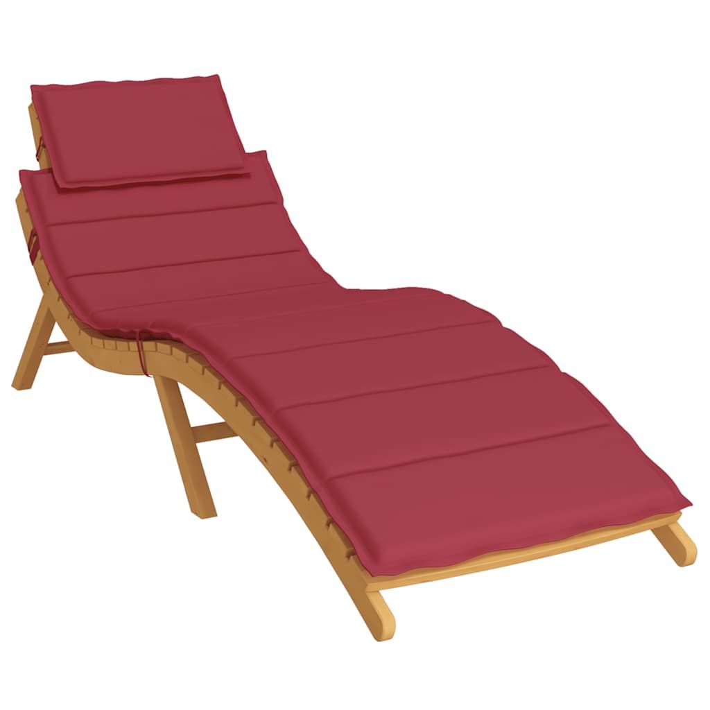 Sonnenliegen-Auflage Weinrot 186x58x4 cm Oxford-Gewebe