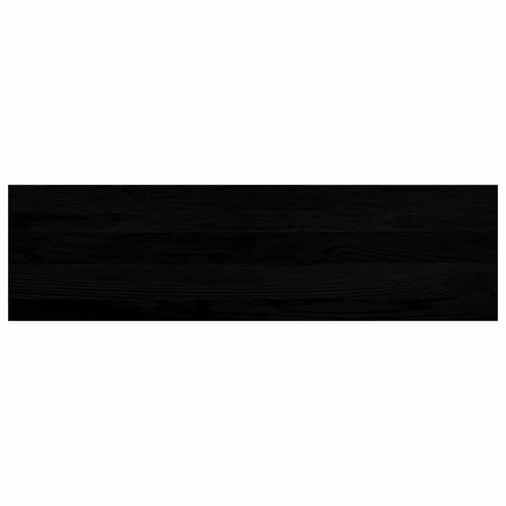 Treppenstufen 8 Stk. Braun-Schwarz 90x30x2 cm Massivholz Eiche