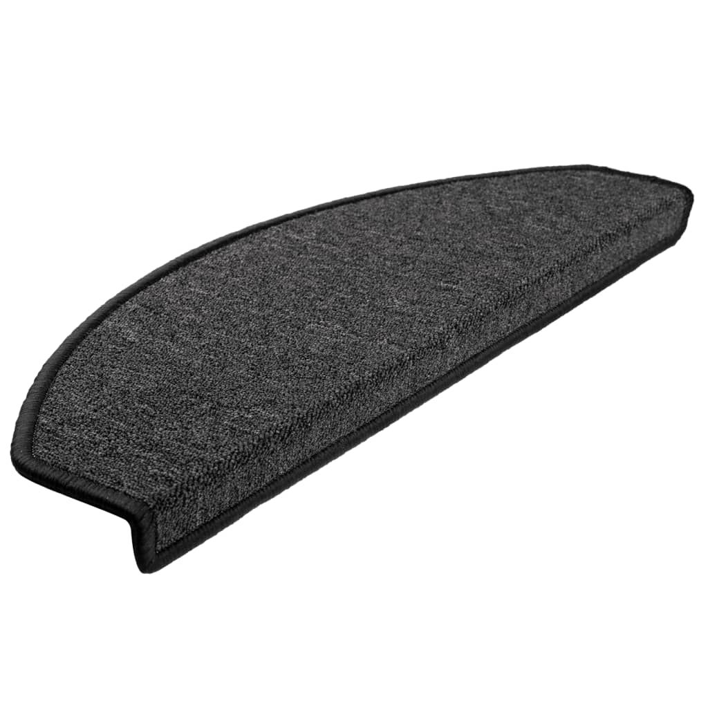 Stufenmatten 15 Stk. 65x24x4 cm Anthrazit Halbrund Groß