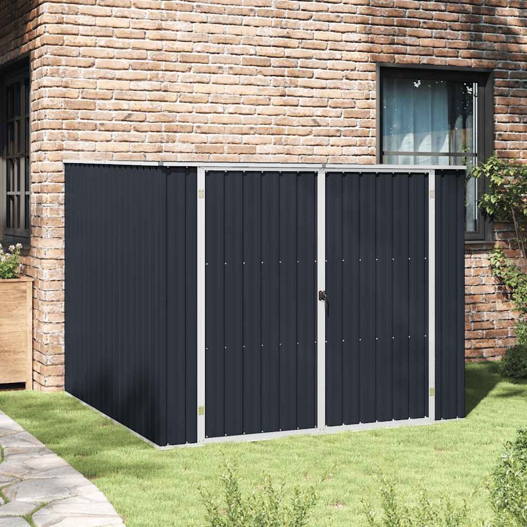 Gerätehaus Anthrazit 195x198x159 cm Verzinkter Stahl