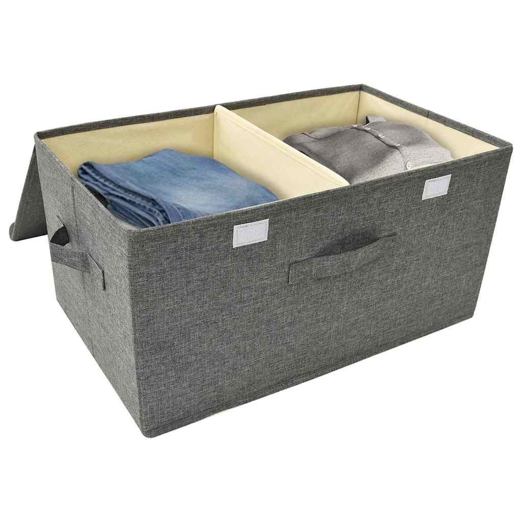 Lagerboxen Vliesstoff 2 fächer Anthrazit