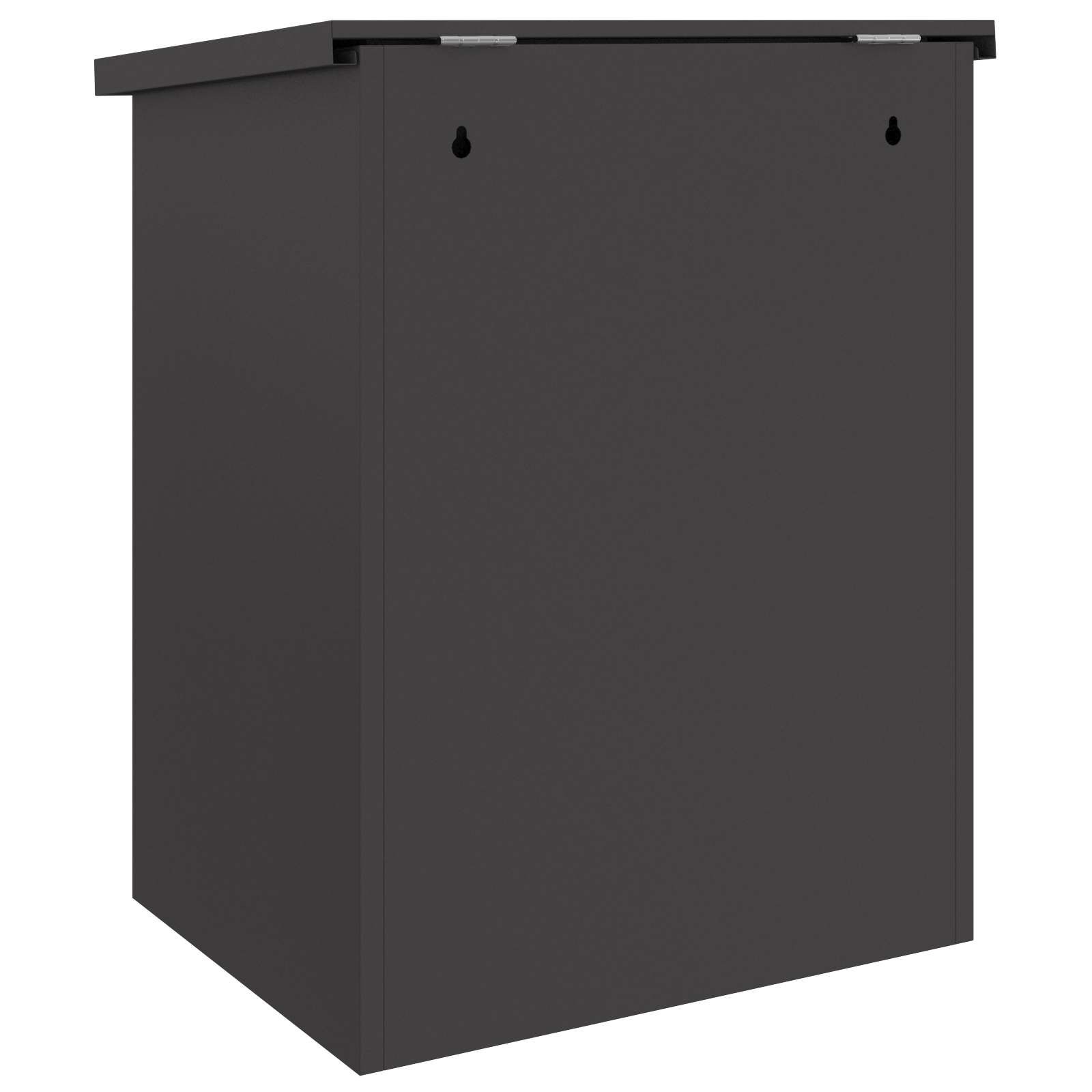 Paketdrop-Box mit Speicher Schwarz 47,5 x 38 x 59 cm Stahl