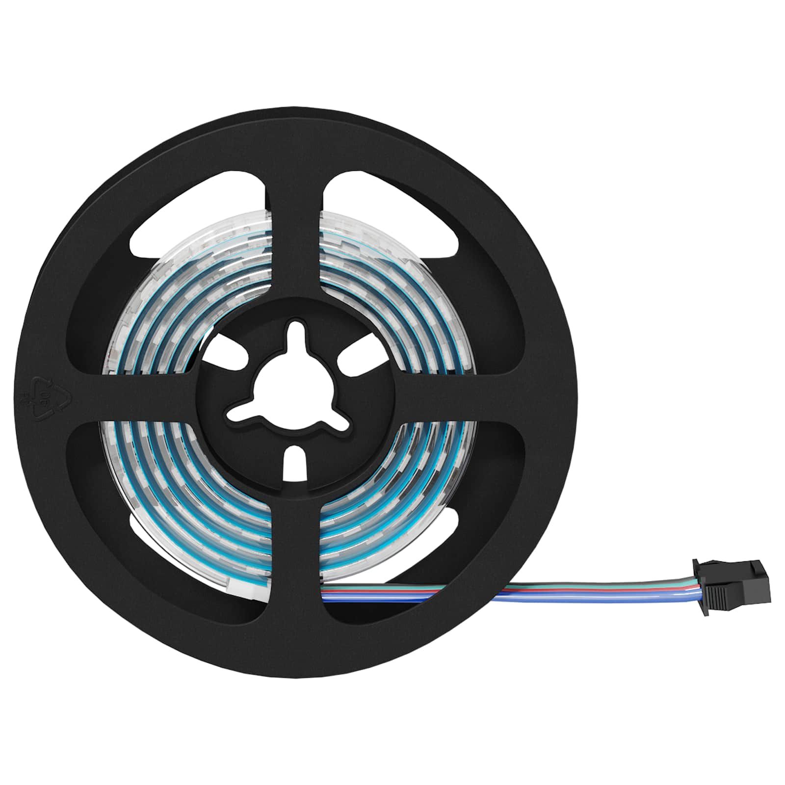 LED-Streifen 2 stk. Schwarz und Transparent