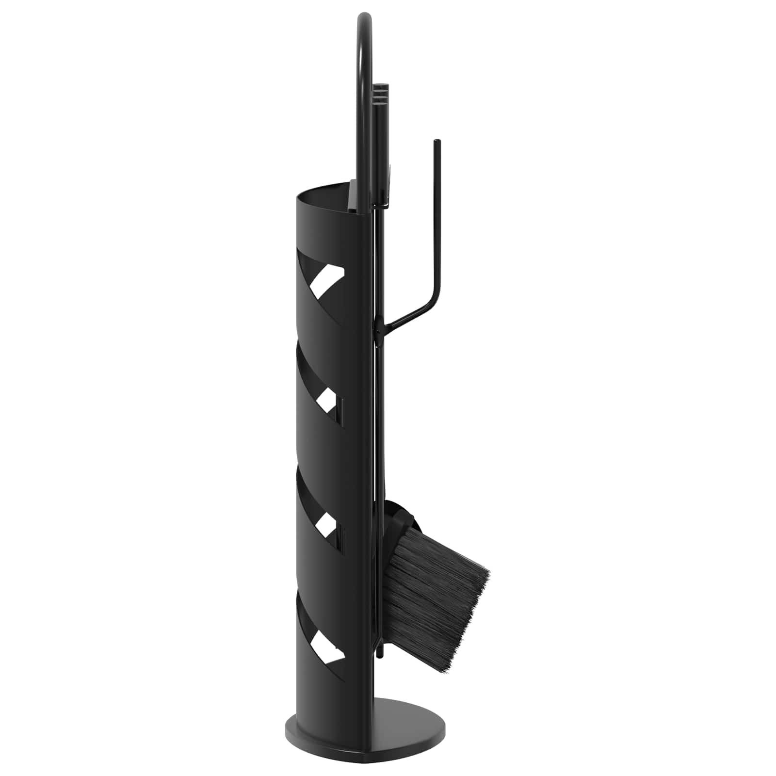 5-teiliges Kaminbesteck-Set 23 x 15 x 66 cm Stahl
