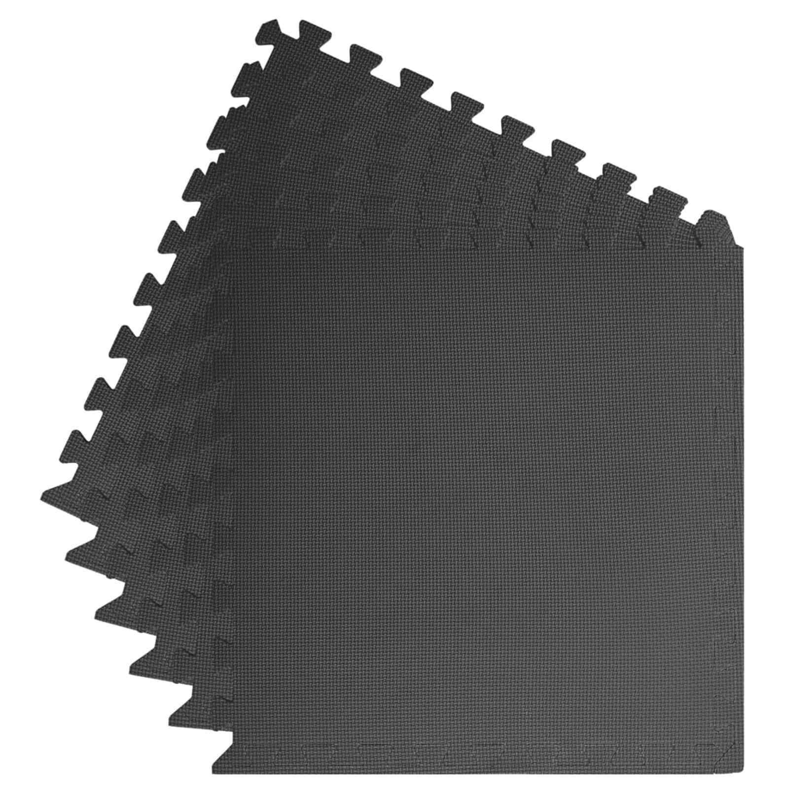 Pool Bodenschutzmatte 6 stk. Schwarz 2,16 ㎡ EVA-Schaum
