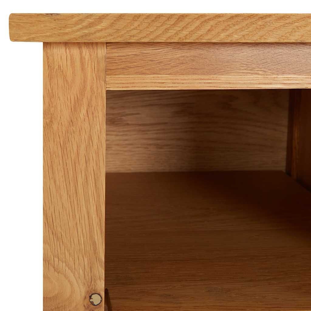 Schuhregal 90x37x45 cm Eiche Massivholz