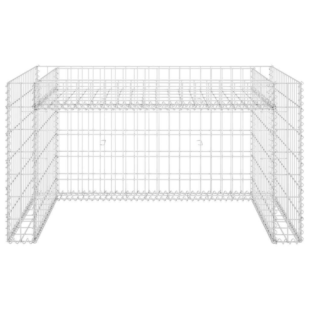 Rasenmäher-Garage mit Hochbeet 110x80x60 cm Stahldraht