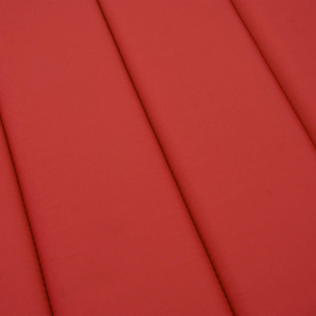 Sonnenliegen-Auflage Rot 186x58x4 cm Oxford-Gewebe