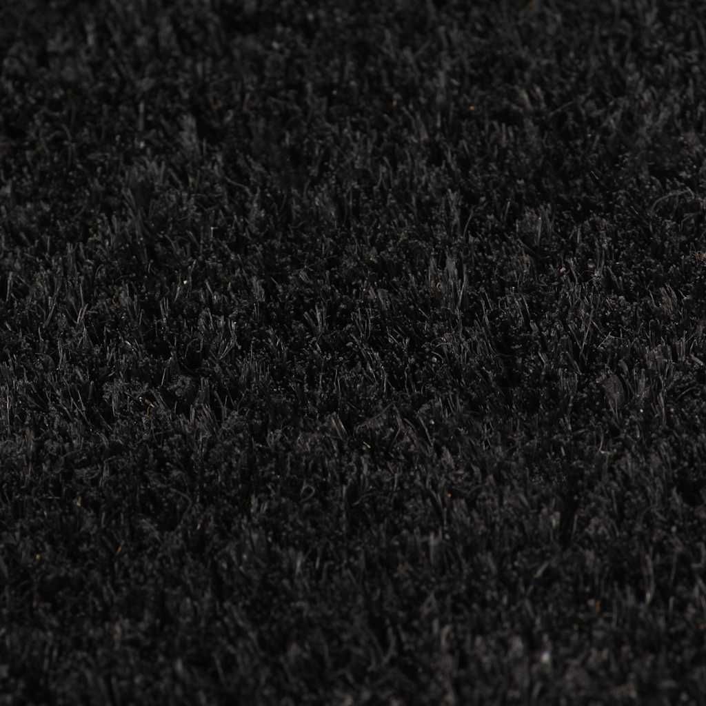 Fußmatten 5 Stk. Schwarz 40x60 cm Kokosfaser Getuftet