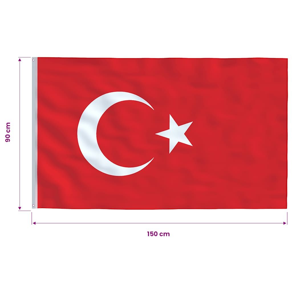 Flagge der Türkei 90 x 150 cm