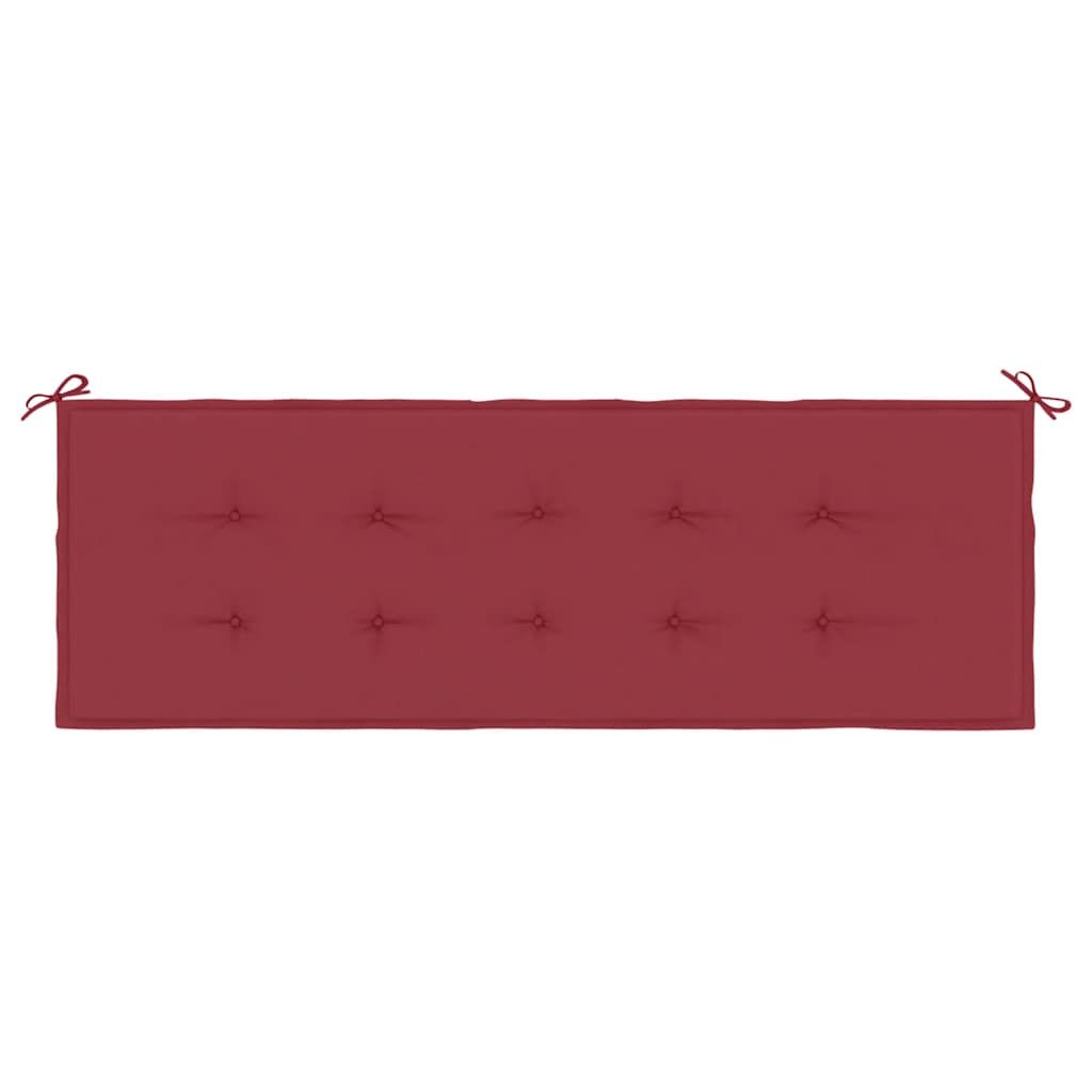 Gartenbank-Auflage Weinrot 150x50x4 cm Oxford-Gewebe