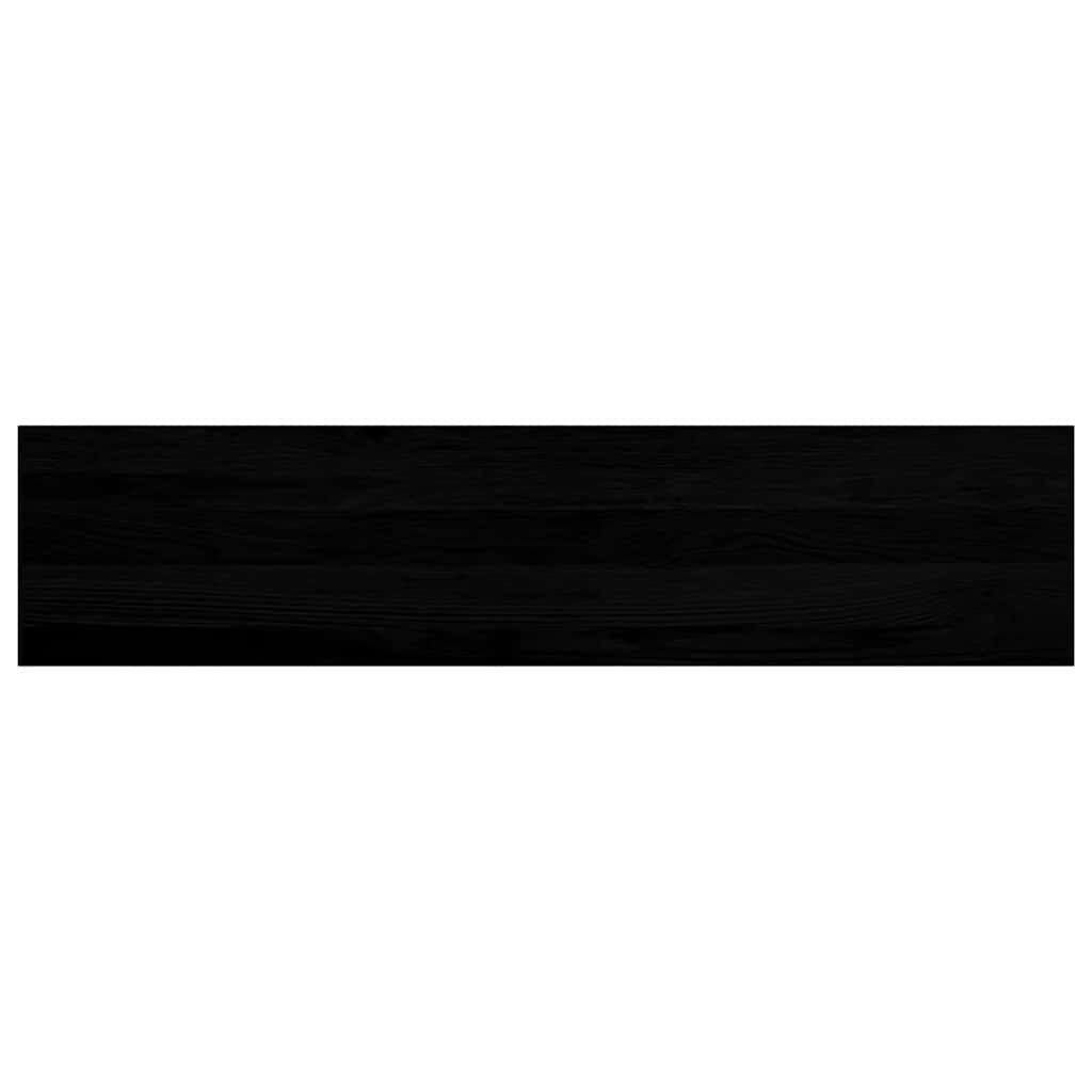 Treppenstufen 8 Stk. Braun-Schwarz 110x25x2 cm Massivholz Eiche