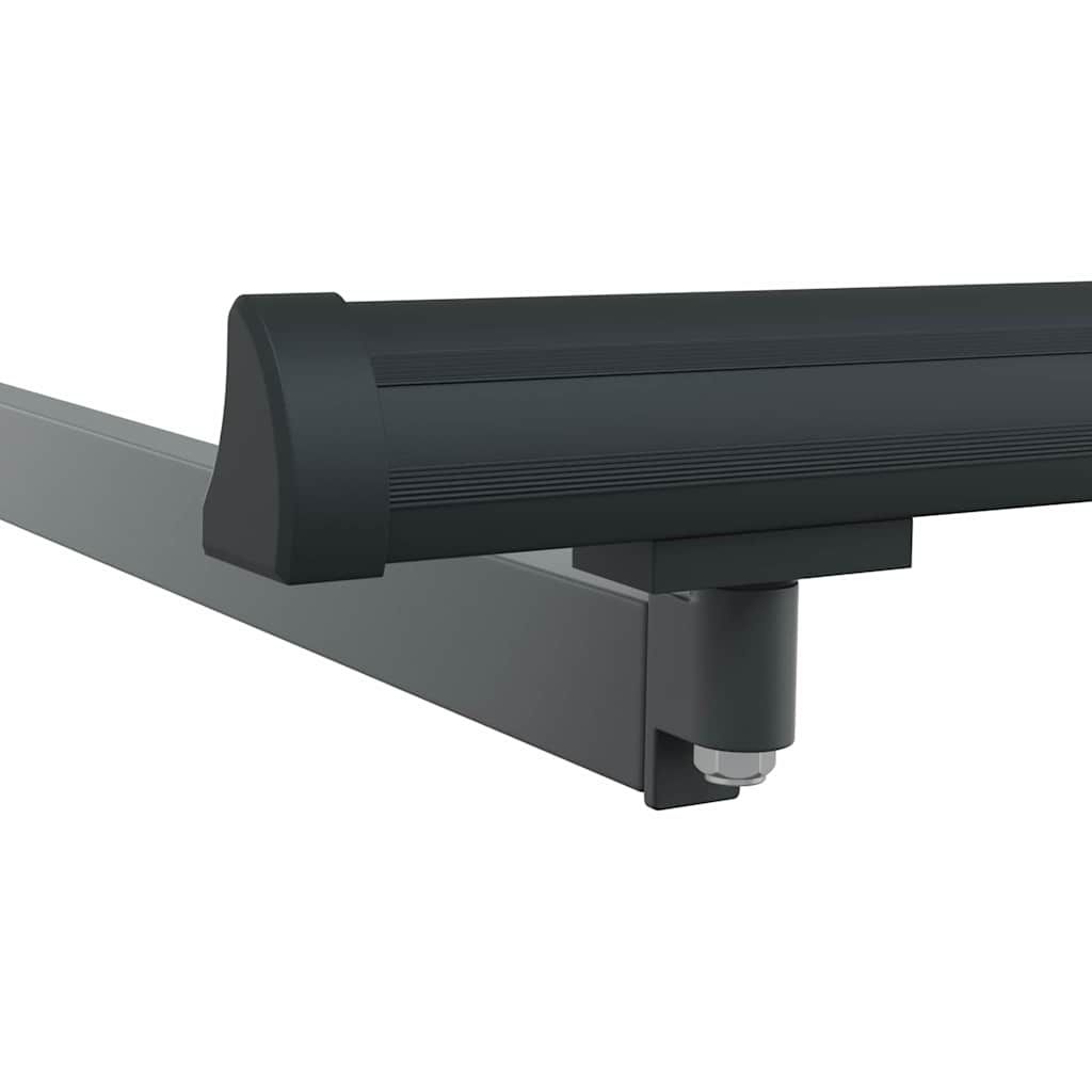 Markisenrahmen Verstellbar Anthrazit 3 x 2,5 m Stahl