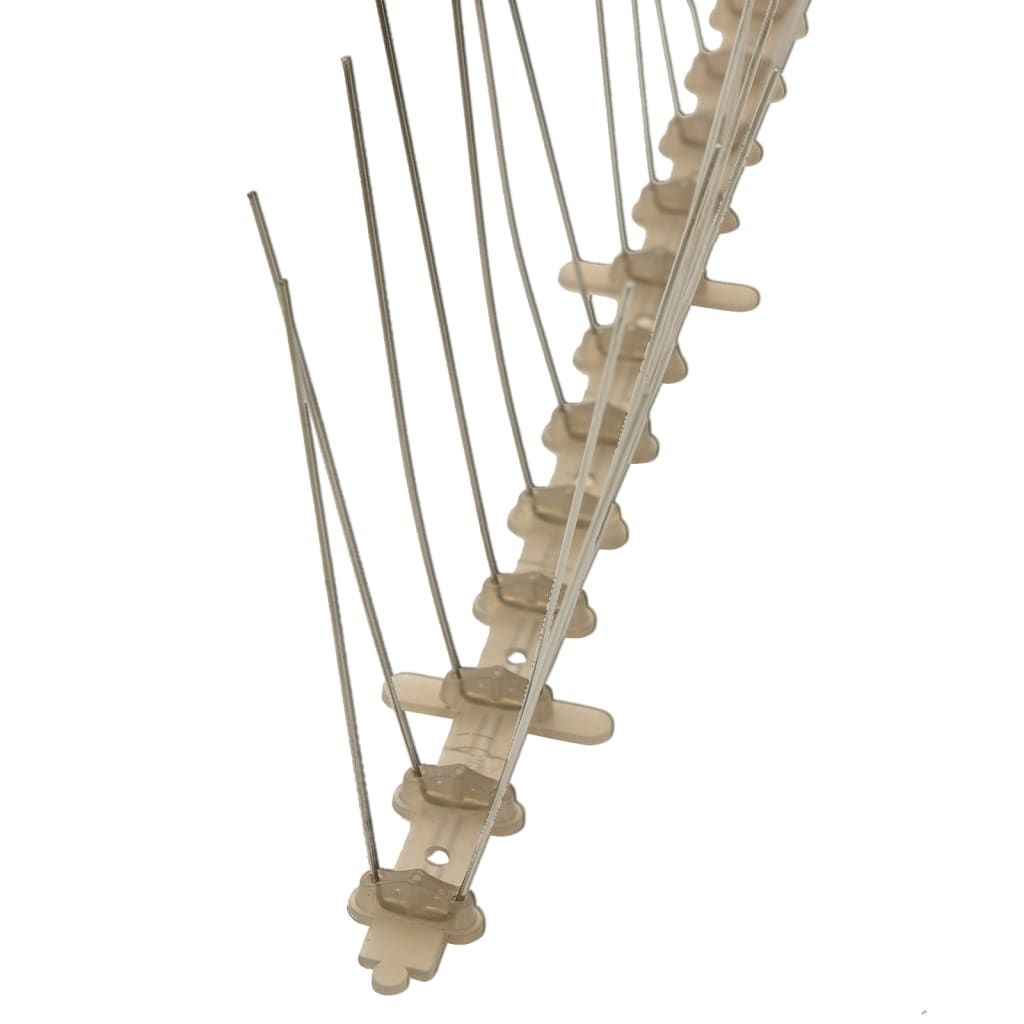 20-tlg. Vogelabwehr-Spikes-Set 10 m Kunststoff 5-reihig