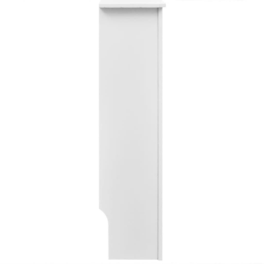 Heizkörperabdeckung 2 Stk. Weiß Holzwerkstoff 172 cm