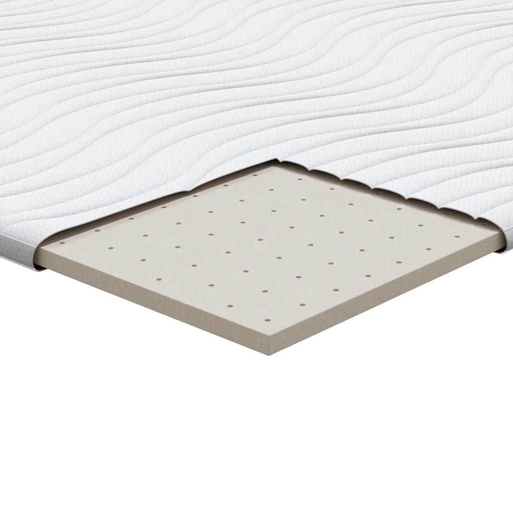 Matratzenauflage Weiß 70 x 200 cm Strickstoff