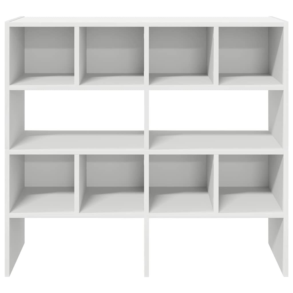 Schuhregale 2 Stk. Stapelbar Weiß 89,5x30x40 cm