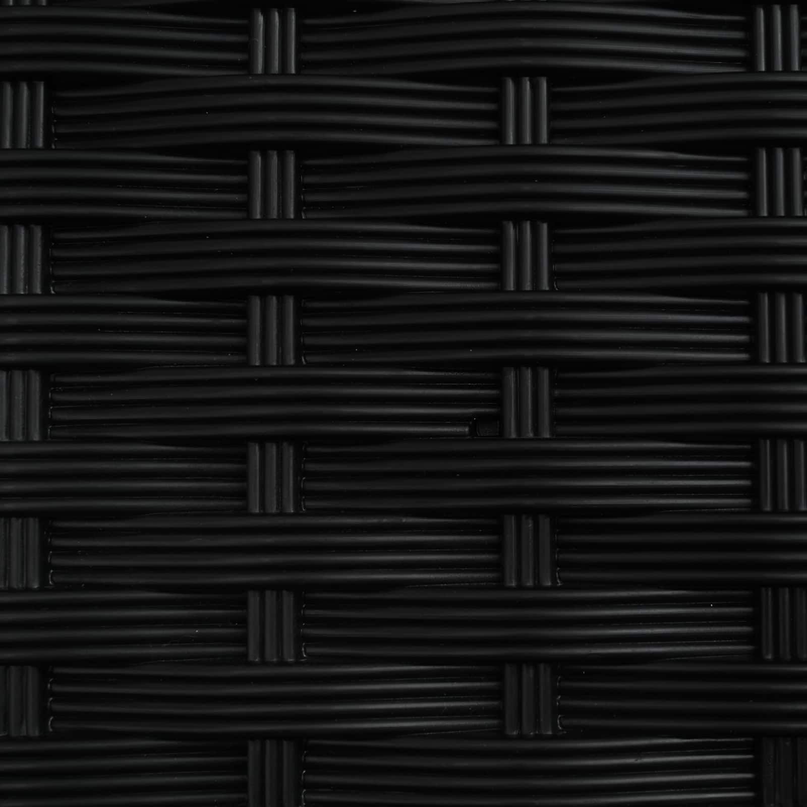 Hochbeet mit Rankgitter und Dach Schwarz 122 x 40 x 138 cm PP