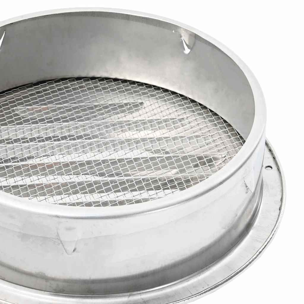Lüftungsgitter 4 pcs Silber 200 mm Edelstahl