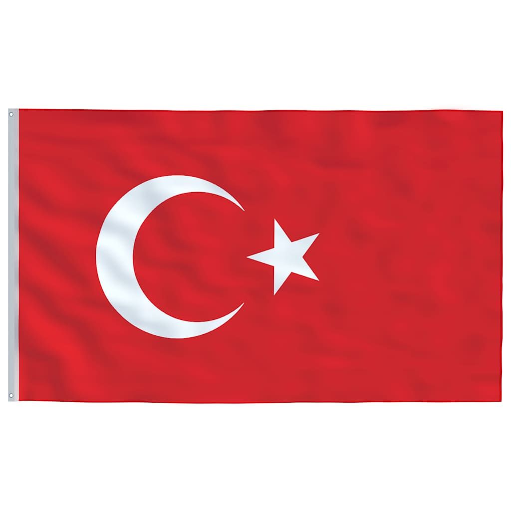 Flagge der Türkei mit Mast 6,08 m Aluminium